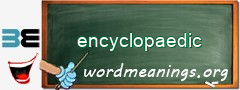 WordMeaning blackboard for encyclopaedic